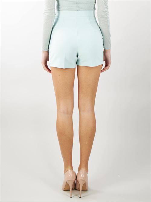 Crepe shorts with logo plaque Elisabetta Franchi ELISABETTA FRANCHI | Shorts | SHT0141E2BV9